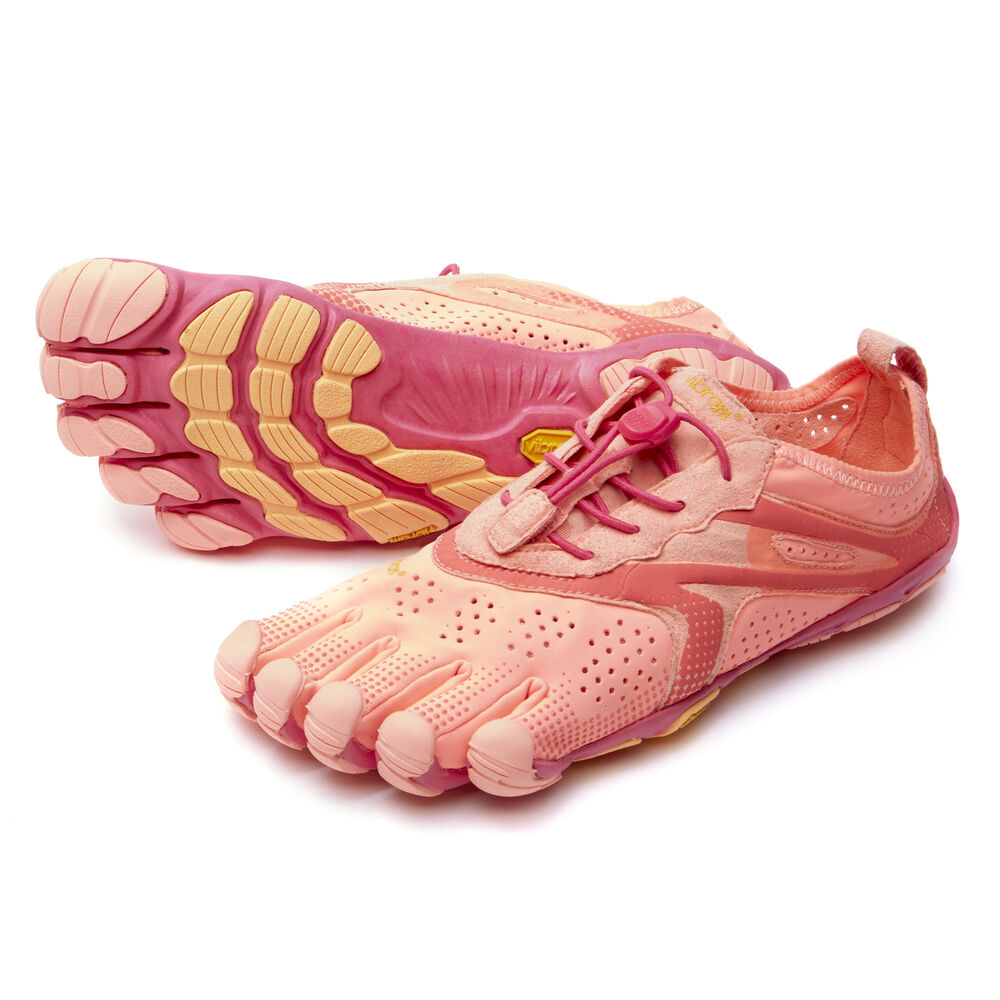 Vibram Fivefingers V-Run Womens Running Shoes Pink/Red Australia (DNC428039)